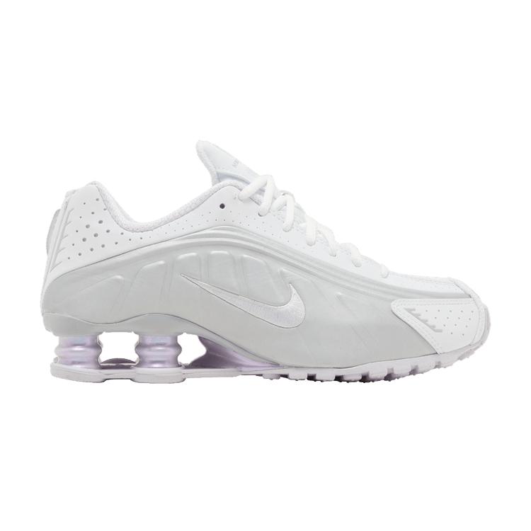 Nike Shox R4 White Metallic Platinum Barely Grape (Women's)