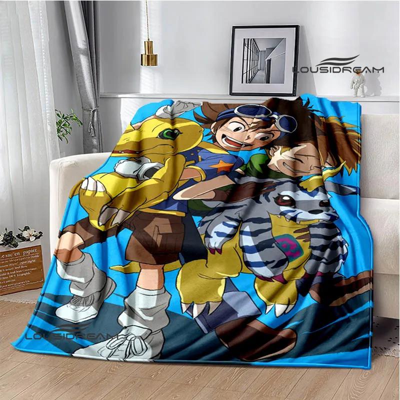 Digimon cartoon printed blanket Flannel Warm blankets Soft and comfortable blanket bed linings cubre cama Birthday Gift