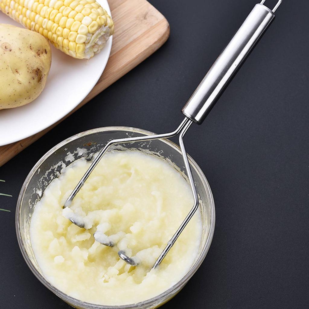 Пресс для картофельного пюре из нержавеющей стали, бытовая фиолетовая толкушка для батата, пресс для детского питания