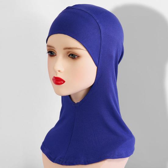 Women Headscarf Hat Solid Color Ethnic Top Hat Comfortable Elastic Hair Bag Head Wrap Headwear Hair Accessory