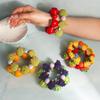 Resin Fruit Beaded Bracelet Colorful Beaded Bracelet Unique Exaggerated Bracelet  Women