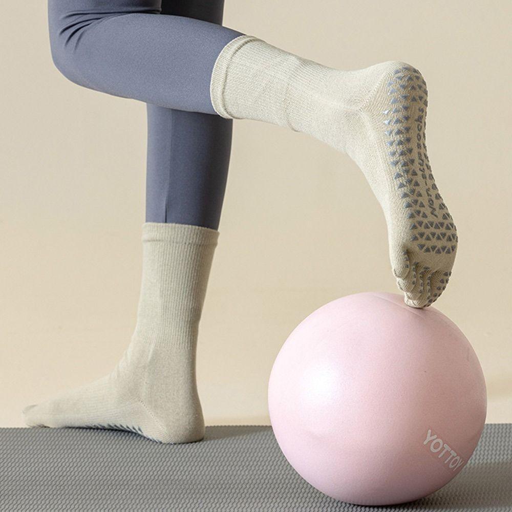 Mid-tube Women Yoga Socks Silicone Non-slip Dance Sports Socks Comfortable Split Toe Socks
