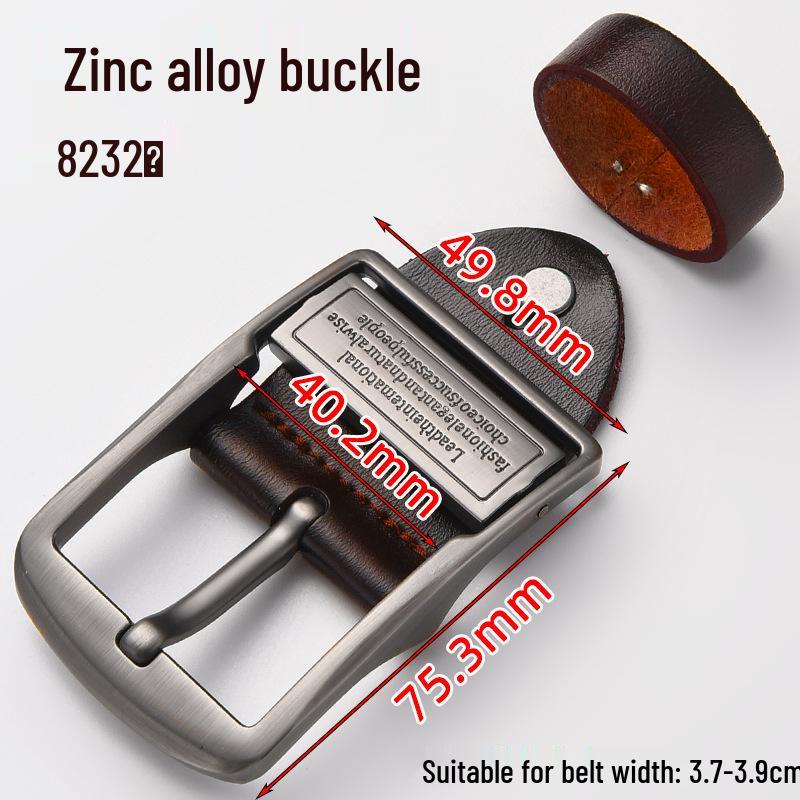 Men's Genuine Leather Pin Buckle Waistband Accessory