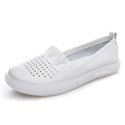 Новые летние осенние женские туфли из натуральной кожи на плоской подошве, женские мокасины высшего качества, повседневная обувь без шнуровки, женская обувь для вождения на плоской подошве