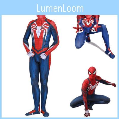 Костюм для косплея Человека-паука от Insomniac для PS4, 3D-принт, взрослый детский костюм Спайди зентай с изысканным исполнением и дышащим материалом лайкра