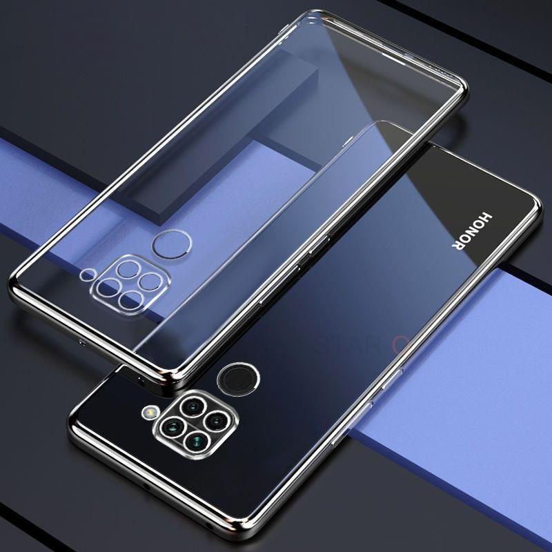 Роскошный прозрачный чехол-бампер с покрытием для Xiaomi Redmi Note 9 Pro Note9 S 9s 9pro Note9pro Мягкий силиконовый прозрачный задний чехол Funda