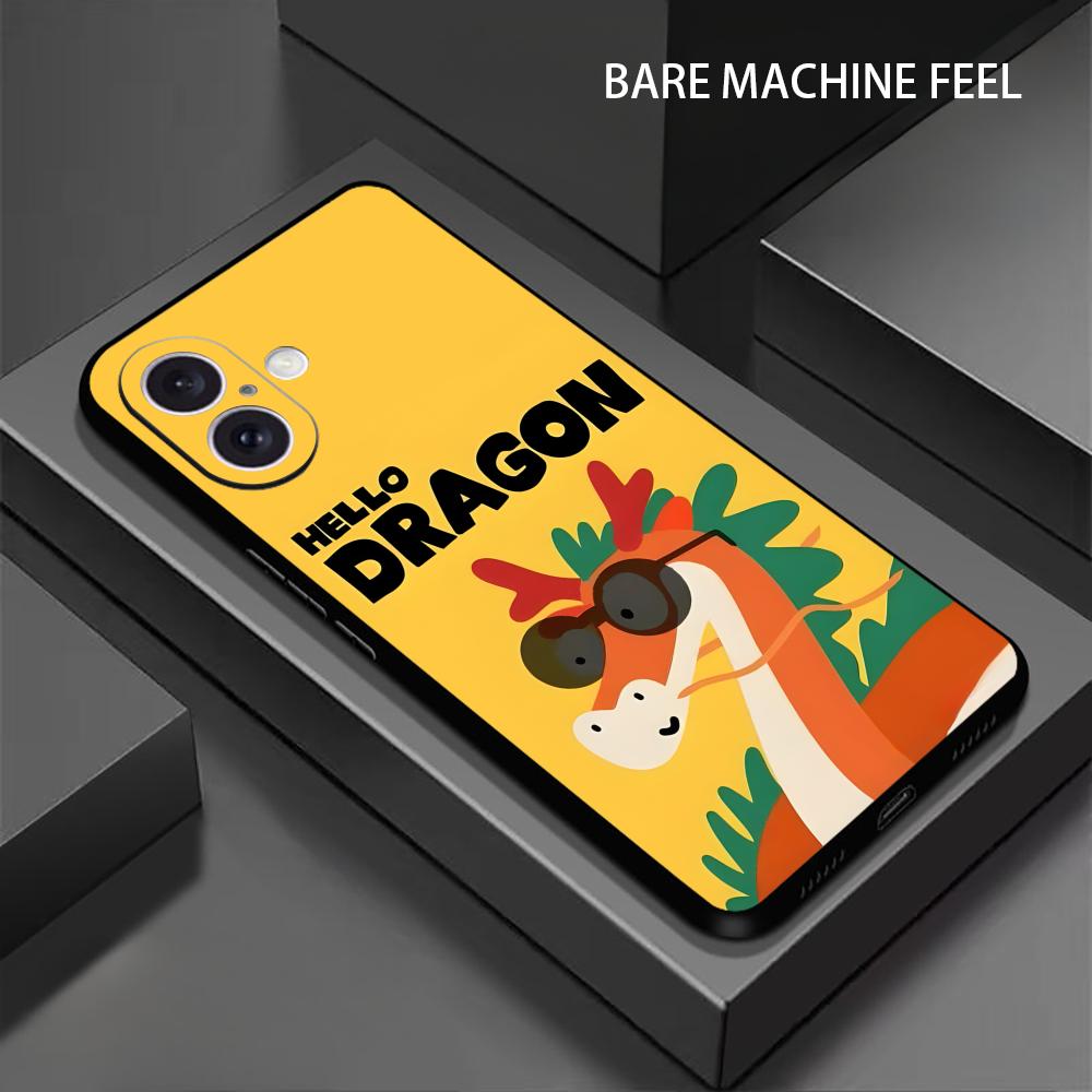Funny Hello Animal Popular Phone Case For iPhone 17 16 15 14 13 12 11 X XR XS 8 Plus Mini Pro Max Soft black Shockproof Cover