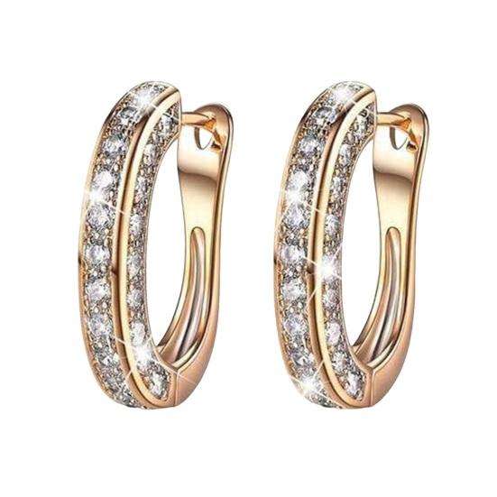 Women Fashion Decoration Stud Hoop Earrings Jewelry Gift AVE