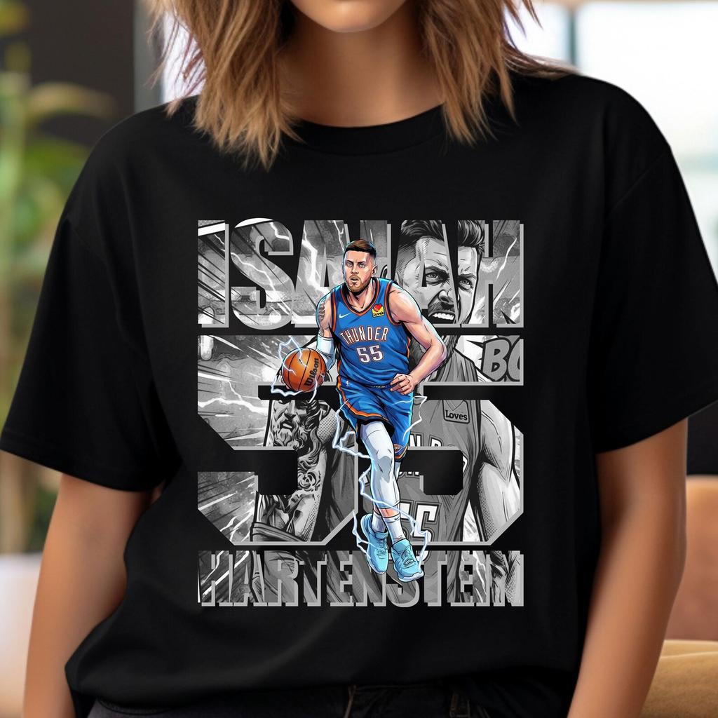 Basketball Player PNG T-Shirt Design: Hartenstein Comic Graphic Shirt Subliamation, DTF Transfer (Digital Download)
