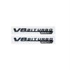 ABS Car Fender Emblem Badge V8 BITURBO 4MATIC+ For Mercedes Benz W220 W201 W222 W204 W176 W124 W212 W213 W177 Accessories