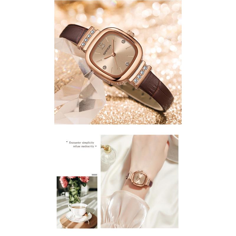 SANDA Новый 7052 Ремень Compact Ins Wind Fashion Trend Joker Женский;s Square Shi Ying Женский;часы