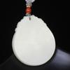 Xinjiang Hotan Jade Jade Guanyin Pendant Men's Jade Necklace Women's Jade Pendant Jade Pendant Birthday Gift for Boyfriend