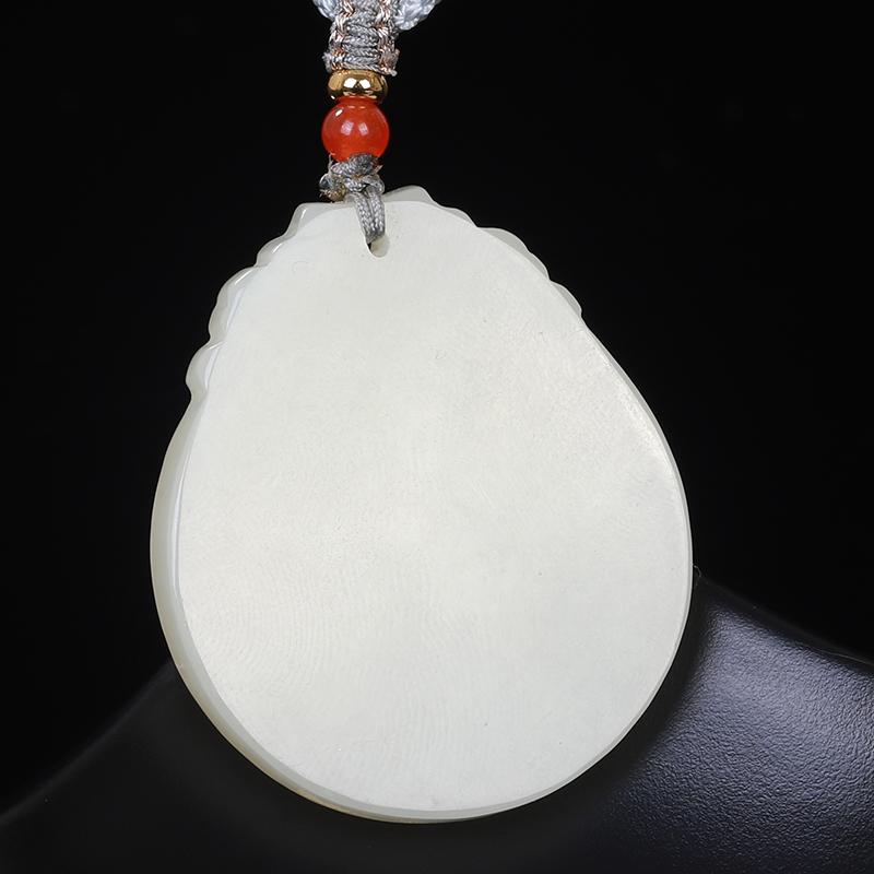Xinjiang Hotan Jade Jade Guanyin Pendant Men's Jade Necklace Women's Jade Pendant Jade Pendant Birthday Gift for Boyfriend