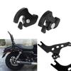 Черный Съемный Комплект Поворотных Защелок Для Harley Touring Сисси-бара Багажных Полок Sportster 883 1200 Fat Boy Road King Xl883 Xl1200