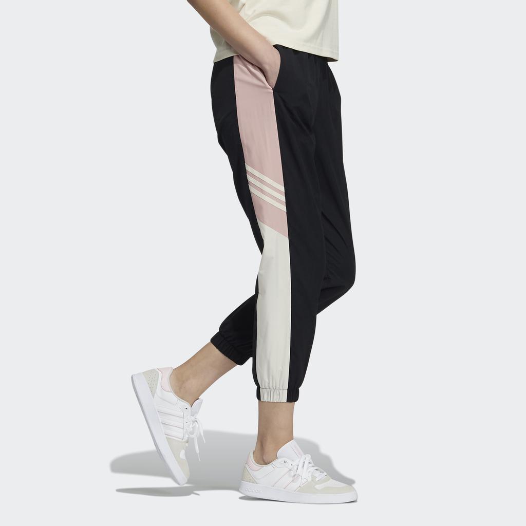 adidas Спортивные брюки Neo Side Color Block Vintage Nine-Point, женские брюки черного цвета HE7936