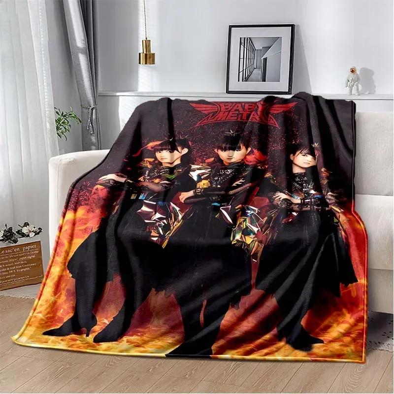 3D Плед с принтом Babymetal, Модный Мягкий Уютный для Гостиной Спальни Дивана Кровати, Плед для Путешествий, Подарок Ребенку на День Рождения