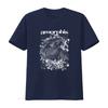 Amorphis Circle Black T Shirt with Intricate Eagle and Floral Design Perfect for Metal Fans vintage Washed Casual Versatile