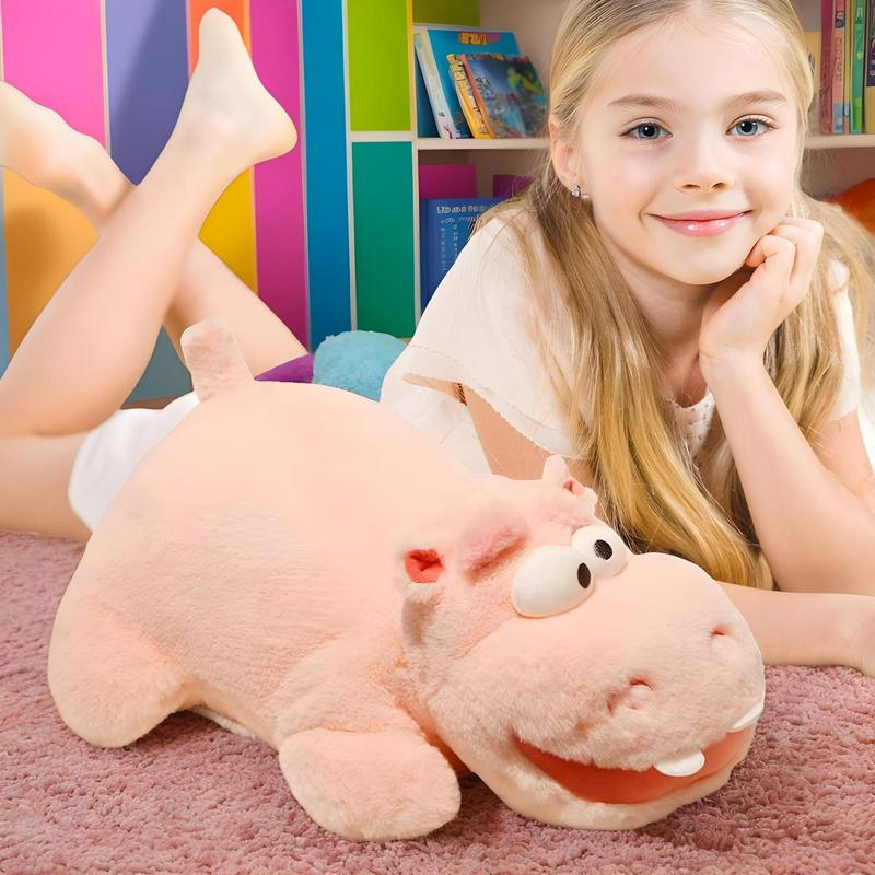 40 см плюшевая игрушка бегемот, обнимающая подушка бегемот, подарочный очаровательный декор стола плюшевые игрушки уникальные мягкие игрушки бегемот для детей