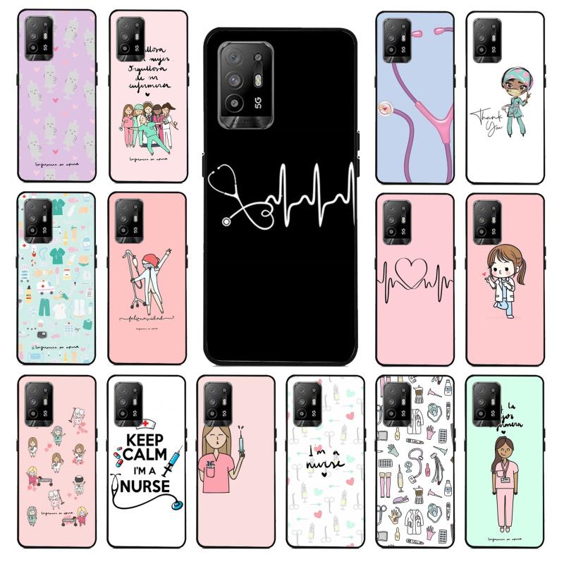 Medicine Nurse Doctor Phone Case for OPPO A54 A74 A94 A53S A9 A5 A15 A16 A91 A96 A76 Reno8 8Pro Reno2 Z
