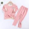 Children's Boneless German Velvet Underwear Set AB Face Baby Warm Seamless Autumn Clothes Long Trousers Boys and Girls Pajamas Home Service