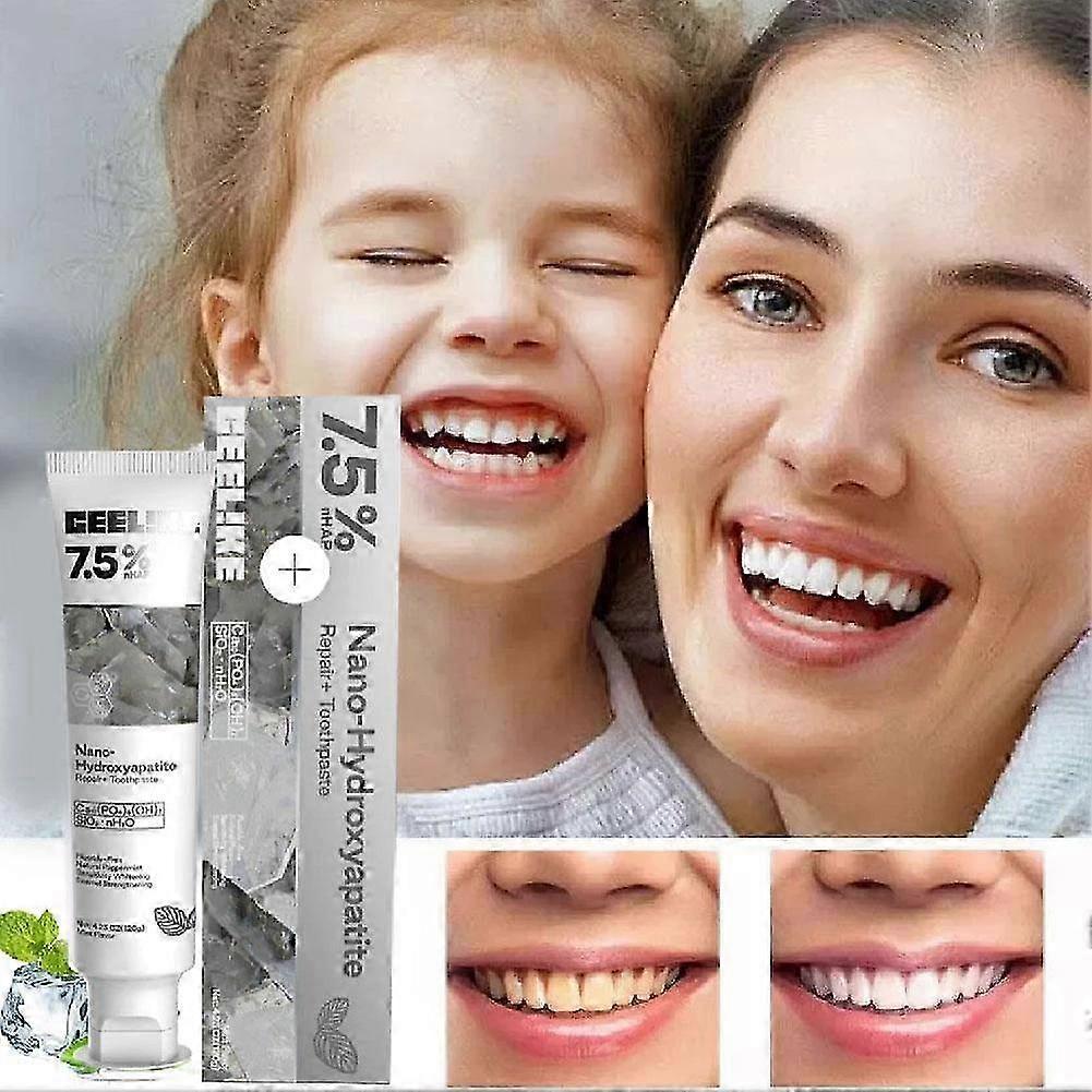 3X Hydroxyapatite Toothpaste, Enamel Strengthening, Sensitivity Relief, Whitening, 120ml