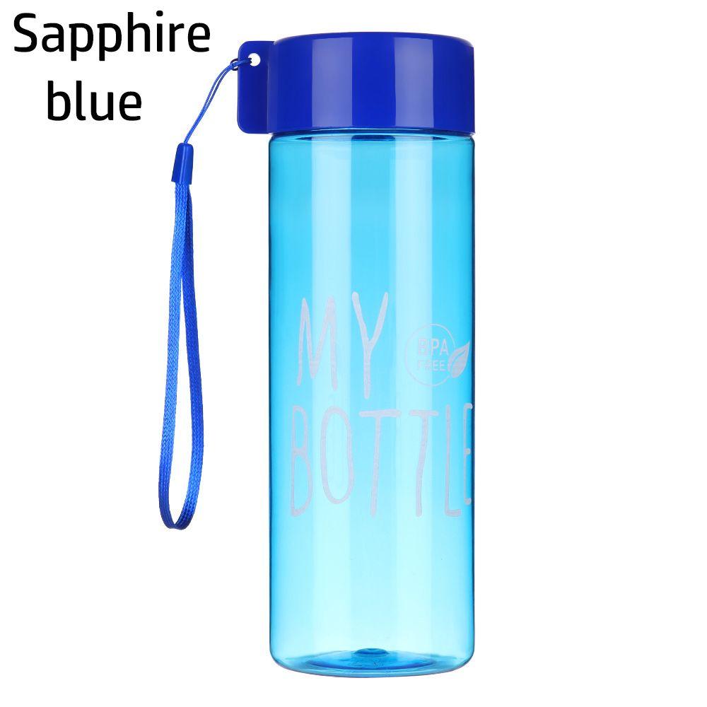 500ML Outdoor Portable Plastic Sports Water Bottle Transparent Coffee Juice Cup Drinking Cup