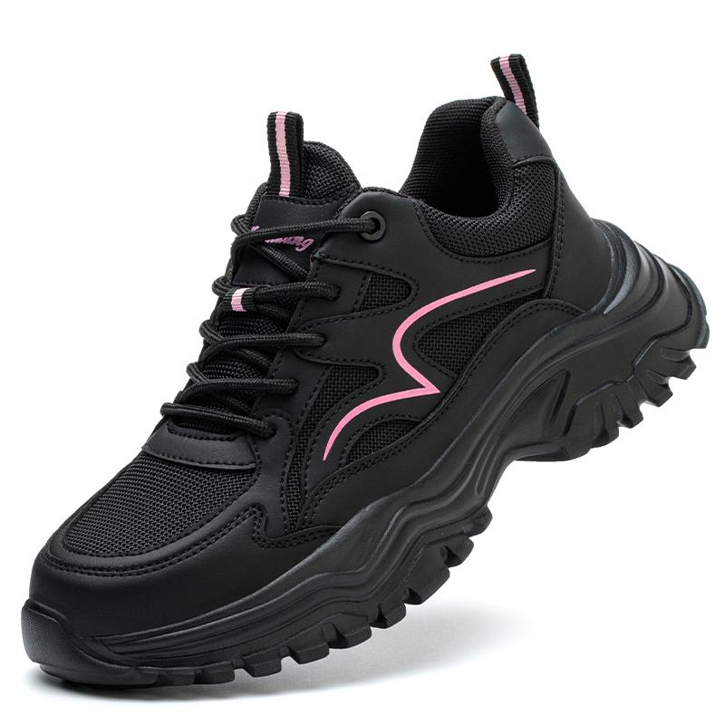 New Fashion Women Safety Shoes For Work Safety Boots Breathable Steel Toe Puncture Proof Sport Work Sneakers Slip-Resistant