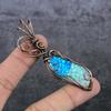 Triplet Opal Handmade Copper Wire Wrap Jewelry Pendant 3.23" d6F29