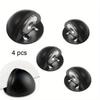 4pcs Magnet Door Stops Stainless Steel Holder Magnetic Door Stopper Non-punch Doorstop Furniture Hardware Hidden Modern Domed