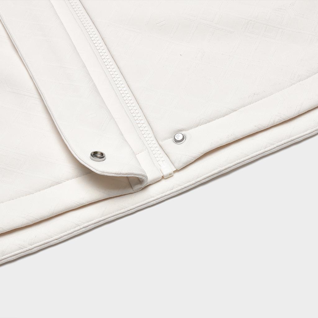 Fila Однотонная повседневная вязаная куртка с капюшоном Женские куртки Паровой белый F11W411506F-IV