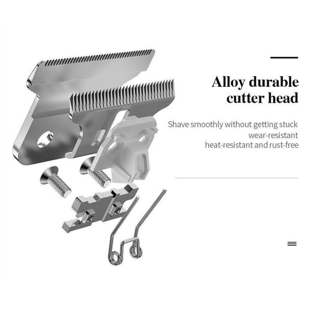 Триммер из нержавеющей/абс-стали для мужчин, машинка для стрижки волос, профессиональный триммер для лысины, электрическая бритва для бороды, USB-парикмахерская