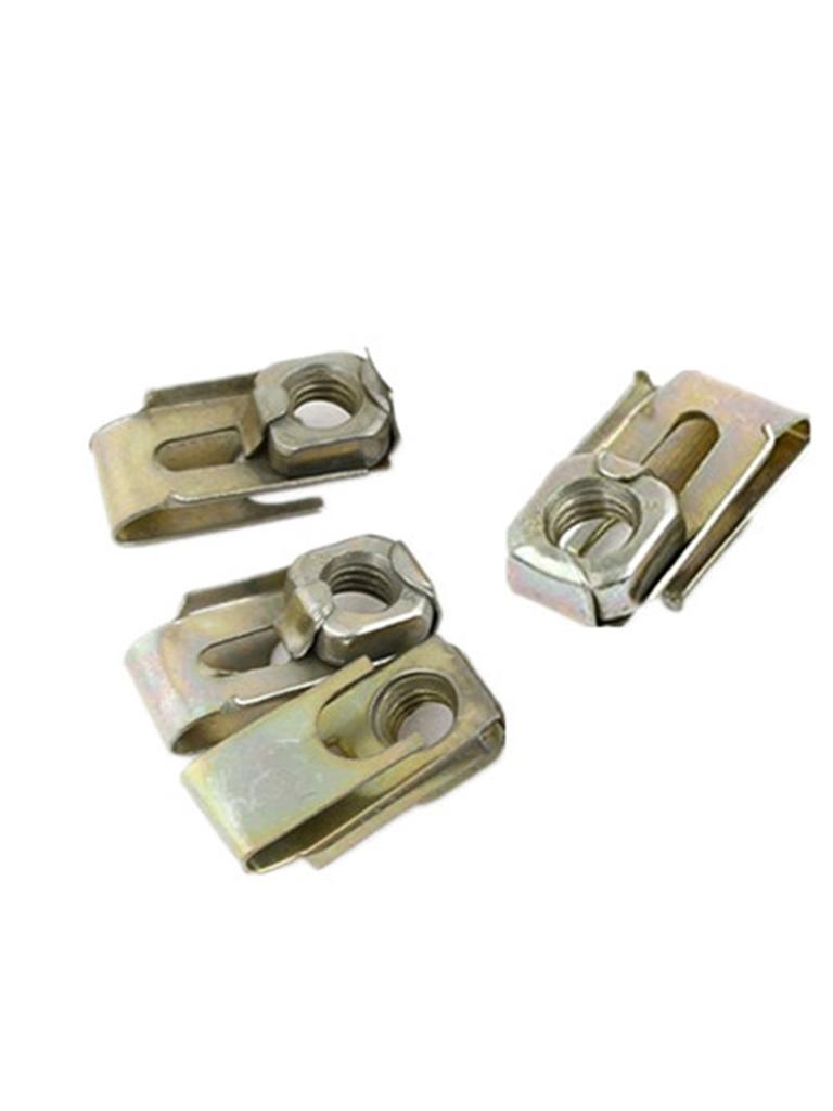 10 шт. Фиксатор шасси автомобиля M6 Пружинные U-образные клипсы Заклепки Скоростные гайки