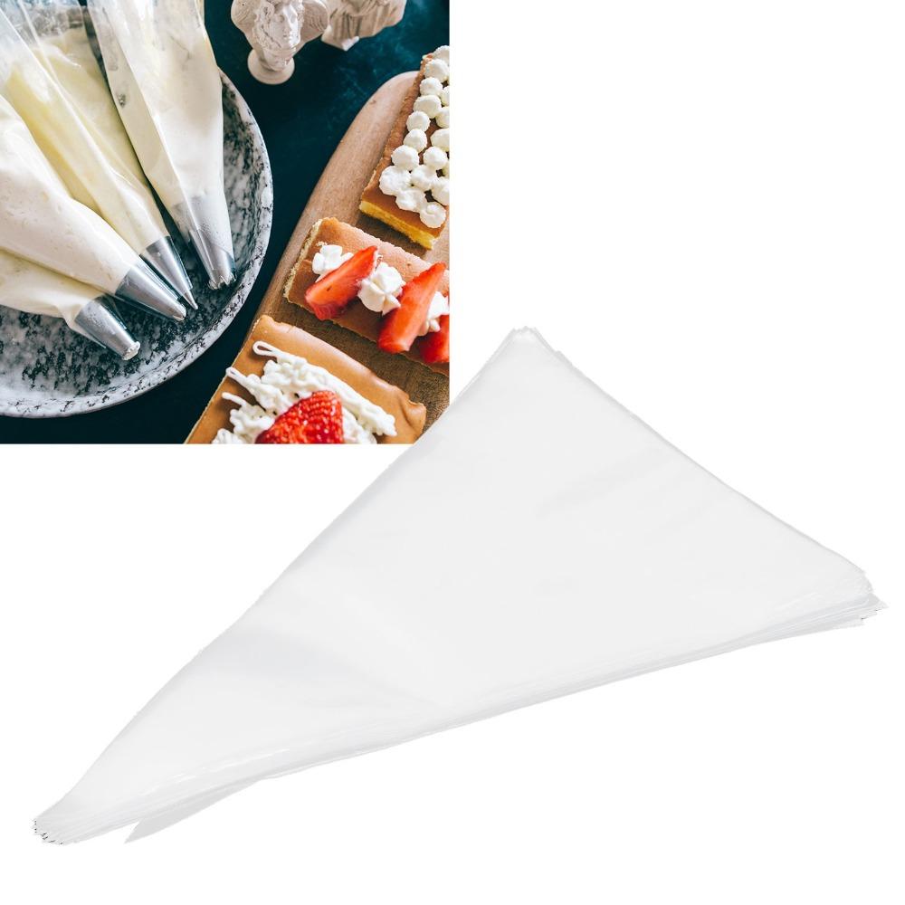 100pcs Thick Anti-Burst Disposable Pastry Bags Tipless Cream Pastry Bag Icing Bags Home Kitchen