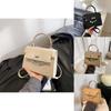 Retro Fashion Ladies Handbag 2023 New Autumn And Winter High-end Kelly Small Square Bag Cross-border Trend Khaki Black Yellow Beige