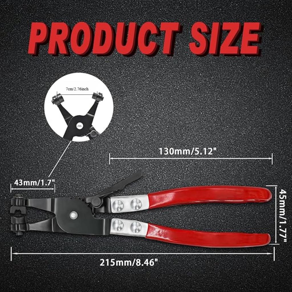 Hose Clamp Pliers Hose Clamp Tool For Removing And Installing Pipe Clamps For Automotive Repair Small Engine Repair, Home Plumbing Repair