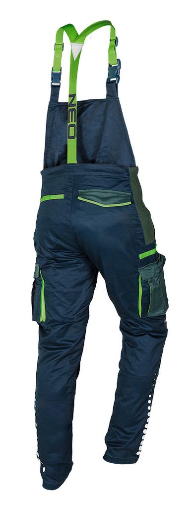 PREMIUM work dungarees, 62% cotton, 35% polyester, 3% elastane, size XL