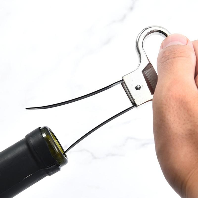 Zincs Alloys Pumps Cork Corkscrew Out Tool Handheld Two Prongs Wine Cork Remover Extractors Portable Wine Bottle Opener