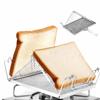 With Handle Toaster Rack Foldable Outdoor Toaster Durable Portable Toaster  Picnic