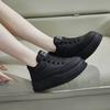 Fashion 2024 Autumn Fashion New Women's Comfortable Lace-up Non-slip Solid Color High-top Shoes