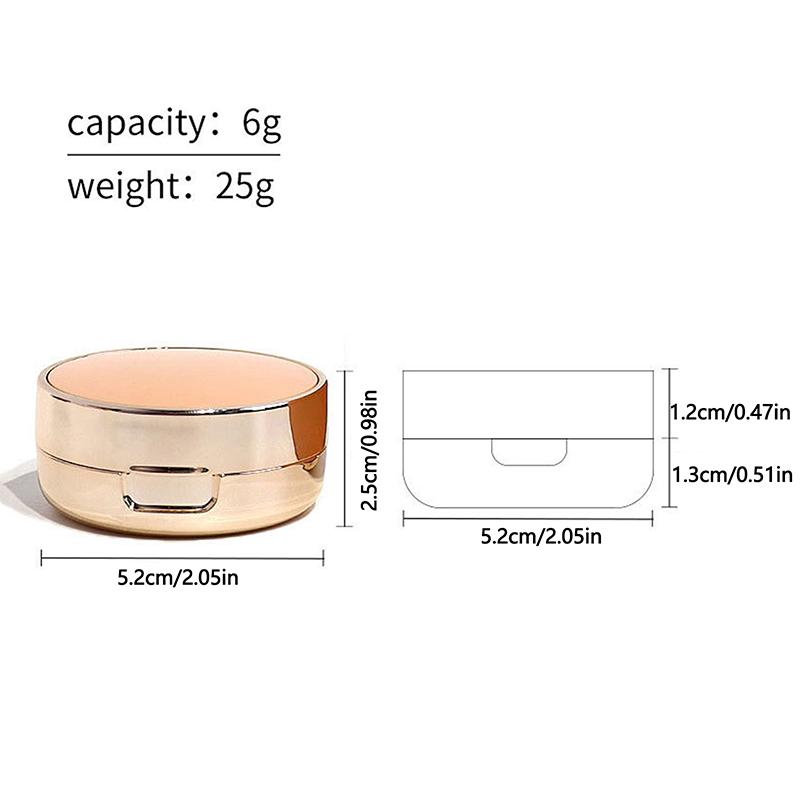 Мини-воздушная подушка для поделок, пустая шкатулка для пуховки с зеркалом, контейнер для косметики Bb Cream со спонжем, футляр для макияжа, уход за кожей