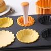 Tart Shells Mold Set Pastry Tamper Plastic Mini Tart Tamper Round Tartlet Tarts Shell Maker Baking Tools KTY