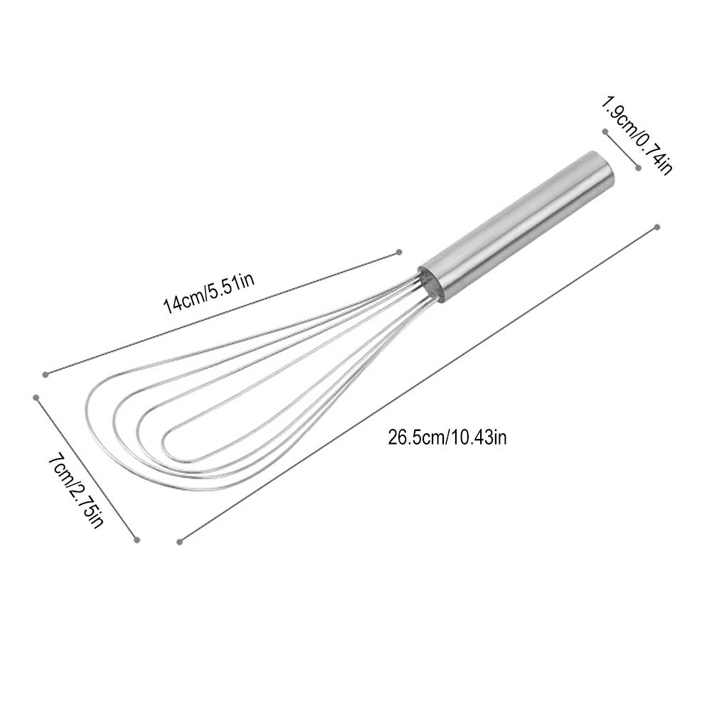 Stainless Steel Egg Stirring Balloon Whisk Manual Egg Beater Mixer Kitchen Baking Utensil Cream Butter Whisk