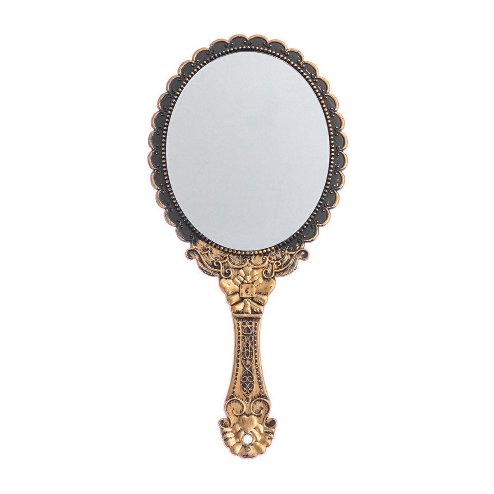New Hot Makeup Mirrors Dresser Mirror Vintage Oval-Shape Handheld Mirror Vanity Mirror