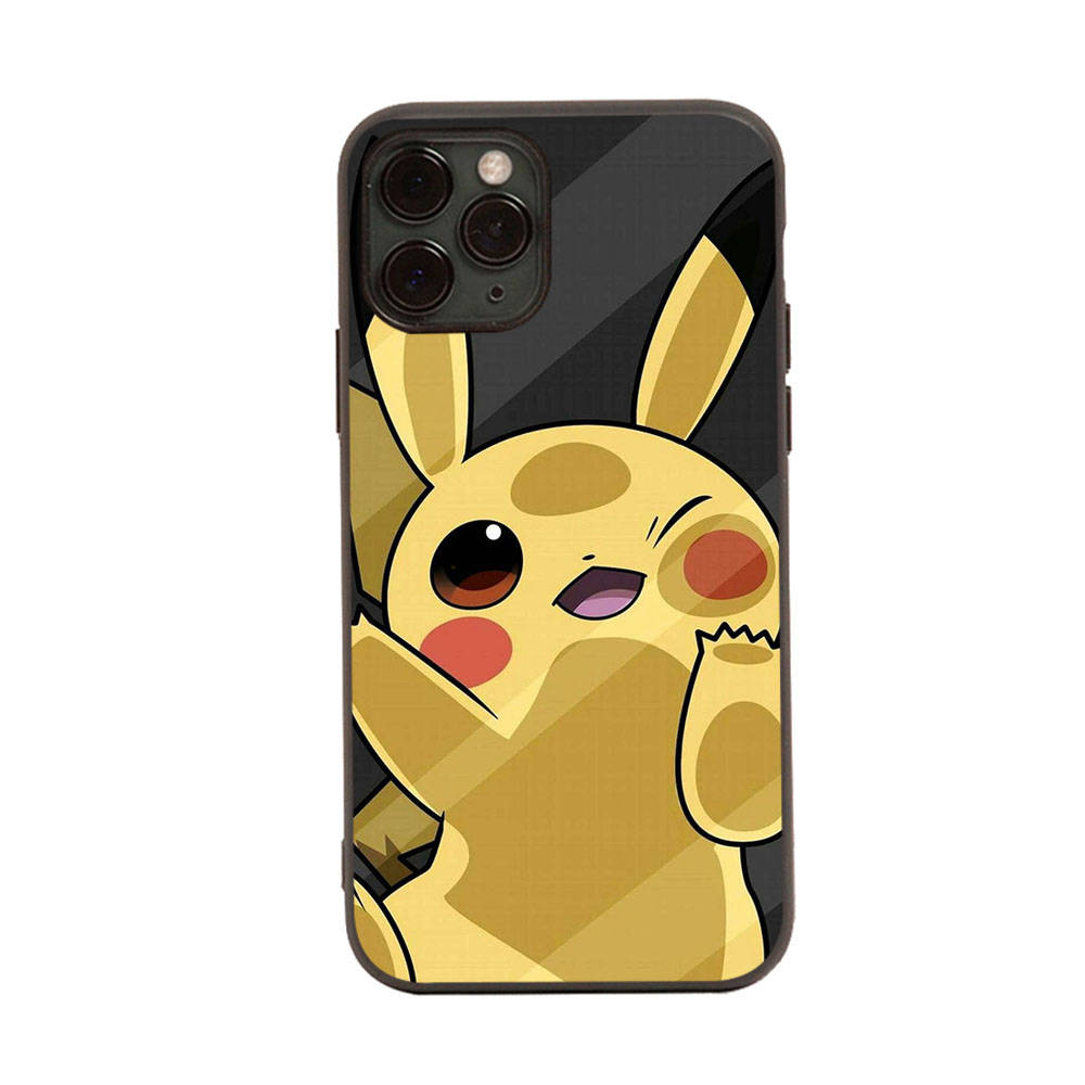 PK11 Lovely Pikachu Black Sofe Case for Samsung Note 20 Lite S24 Ultra S23 A03 A05 A06 A11 A71 A15 A16 A13 A24 A25 A33 A52 A53 A50 M55 M35 Plus