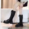Women New Winter Long Boots Outdoor Non Slip Walking Shoes Fashion Zipper Thick Soled Boot Casual Comfort Female Shoe Botas Muje
