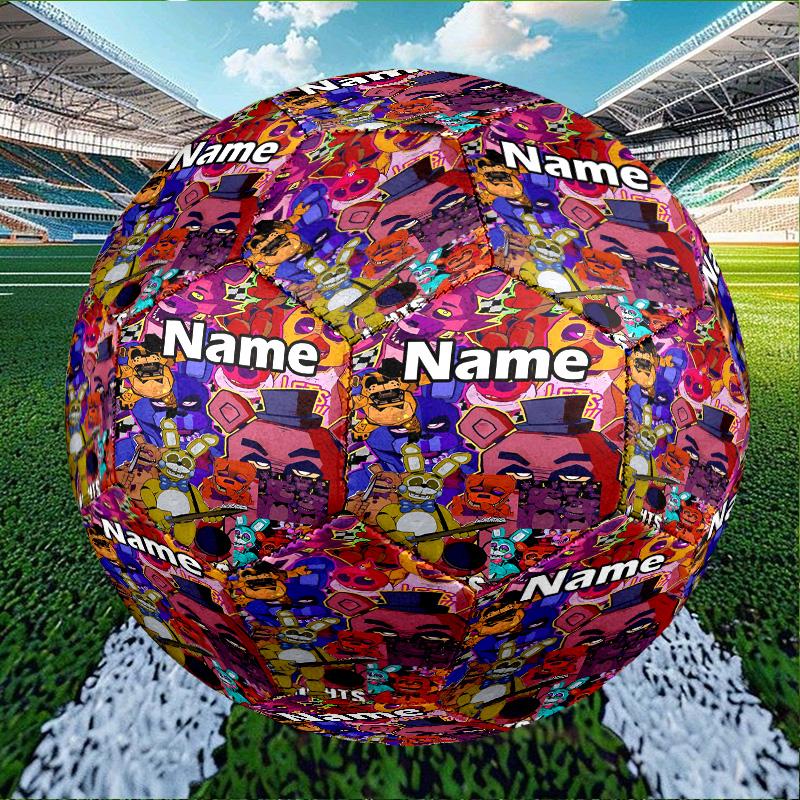 Custom Name Personalized Five Nights at Freddy's Print Size 5 Soccer Ball Training & Match Football, for Team, Kicking, Gift for Football