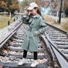Куртки для девочек, однотонная детская ветровка с бантом, пальто, Тренч, весенне-осенняя куртка для девочек