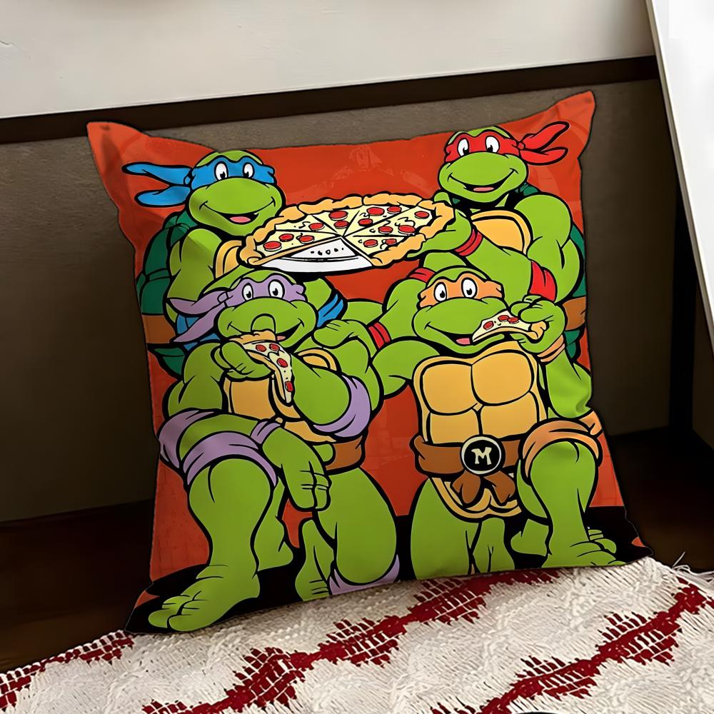 Teenage Mutant NNinja Turtles Cushion Cover Reversible Soft Durable Pillow Cover Home  Car MultiScene Use for Daily Comfort