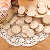 30Pcs Natural Wood Slices Unfinished Wooden Slices Round Rustic Wood Pieces Craft Wood Circle Kit Party Decoration for DIY