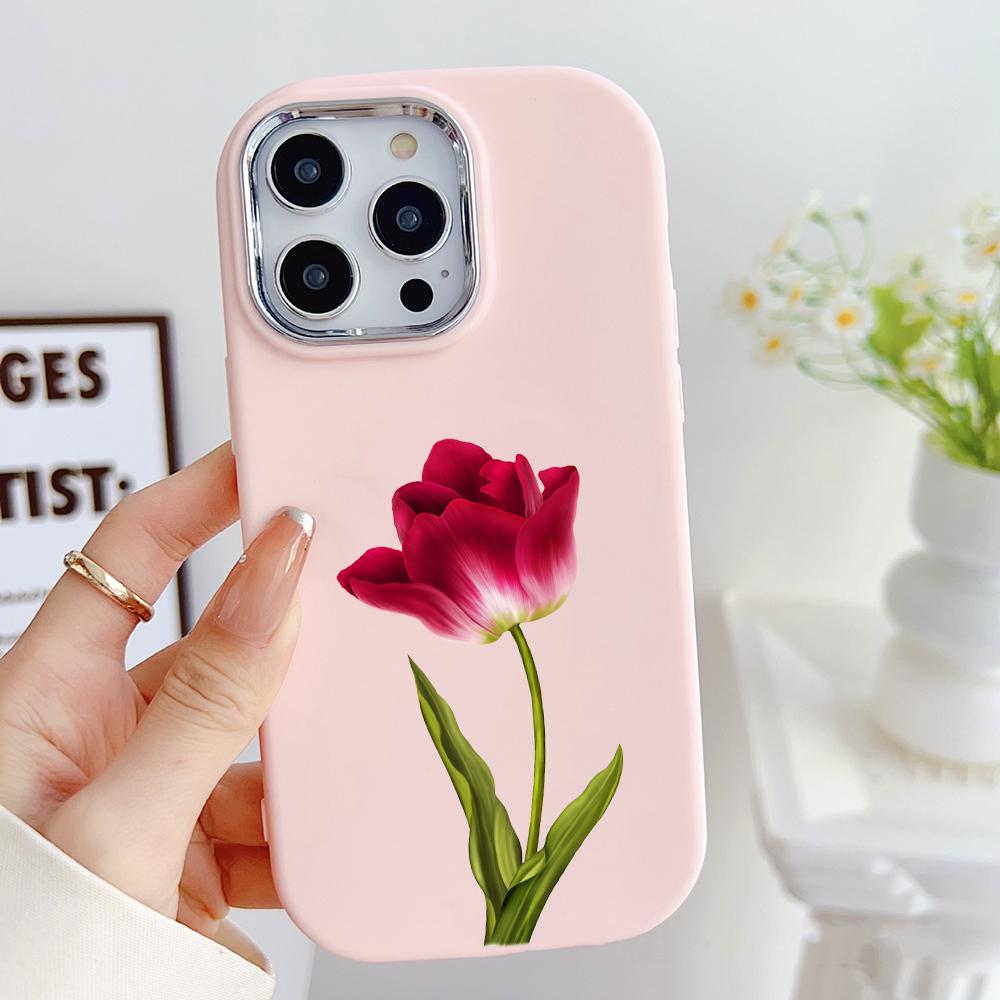 LZ16 Flower Soft Phone Case for Samsung S24 Ultra S23 Plus S21 FE A16 A54 A34 A05s A06 Infinix Hot 40 30i Lens Protection Shockproof Cover